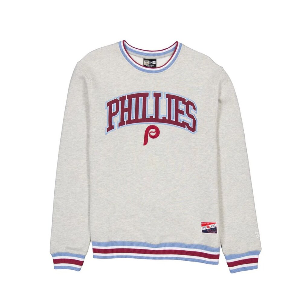 New Era Phillies Embroidered Crewneck NWOT